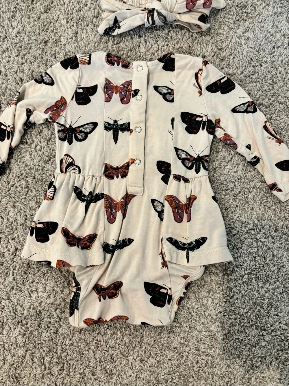 Kate Quinn Baby Girls Butterfly Bodysuit Set
